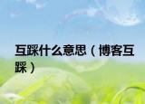 互踩什么意思（博客互踩）