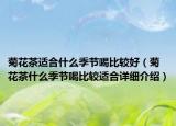菊花茶適合什么季節(jié)喝比較好（菊花茶什么季節(jié)喝比較適合詳細(xì)介紹）