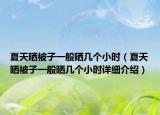 夏天曬被子一般曬幾個小時（夏天曬被子一般曬幾個小時詳細介紹）
