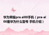 華為榮耀pra al00手機(jī)（pra-al00是華為什么型號(hào) 手機(jī)介紹）