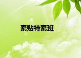 素貼特素班