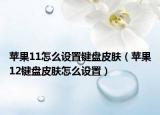 蘋果11怎么設(shè)置鍵盤皮膚（蘋果12鍵盤皮膚怎么設(shè)置）