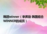 韓團(tuán)winner（李昇勛 韓國組合WINNER的成員）