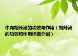 牛肉胡辣湯的功效與作用（胡辣湯的功效和作用詳細介紹）