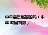 中牟縣是趙國的嗎（中牟 趙國首都）