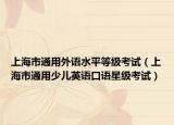 上海市通用外語水平等級考試（上海市通用少兒英語口語星級考試）