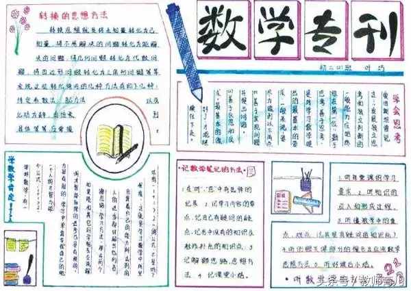 這21張趣味數(shù)學(xué)手抄報(bào)，孩子也許能用得上！老師家長(zhǎng)收藏