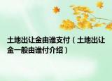 土地出讓金由誰支付（土地出讓金一般由誰付介紹）