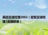 英超足球經(jīng)理2002（冠軍足球經(jīng)理2英國聯(lián)賽）