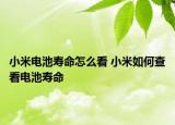 小米電池壽命怎么看 小米如何查看電池壽命