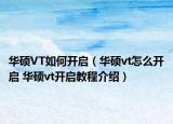 華碩VT如何開啟（華碩vt怎么開啟 華碩vt開啟教程介紹）