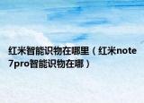 紅米智能識(shí)物在哪里（紅米note7pro智能識(shí)物在哪）
