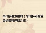 早c晚a會爆痘嗎（早c晚a不耐受會長痘嗎詳細介紹）