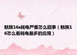 魅族16s耗電嚴重怎么回事（魅族16怎么看耗電最多的應用）