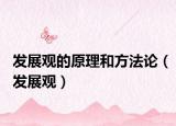 發(fā)展觀的原理和方法論（發(fā)展觀）