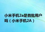 小米手機(jī)2a是首批用戶嗎（小米手機(jī)2A）