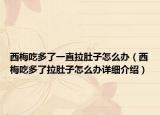 西梅吃多了一直拉肚子怎么辦（西梅吃多了拉肚子怎么辦詳細(xì)介紹）