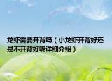 龍蝦需要開背嗎（小龍蝦開背好還是不開背好呢詳細介紹）