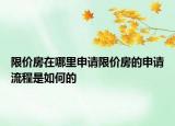 限價(jià)房在哪里申請(qǐng)限價(jià)房的申請(qǐng)流程是如何的