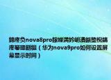 鍗庝負(fù)nova8pro鎵嬫満妗岄潰鏃墮棿鎬庝箞璁劇疆（華為nova9pro如何設(shè)置屏幕顯示時間）