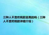 三種人不宜吃桃膠是真的嗎（三種人不宜吃桃膠詳細(xì)介紹）