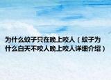 為什么蚊子只在晚上咬人（蚊子為什么白天不咬人晚上咬人詳細(xì)介紹）