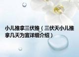 小兒推拿三伏推（三伏天小兒推拿幾天為宜詳細(xì)介紹）