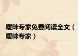 曖昧專家免費閱讀全文（曖昧專家）
