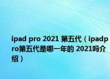 ipad pro 2021 第五代（ipadpro第五代是哪一年的 2021嗎介紹）