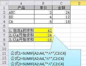 Excel求和公式大全