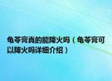 龜苓膏真的能降火嗎（龜苓膏可以降火嗎詳細(xì)介紹）
