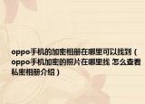 oppo手機(jī)的加密相冊(cè)在哪里可以找到（oppo手機(jī)加密的照片在哪里找 怎么查看私密相冊(cè)介紹）