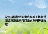 沒出核酸檢測(cè)能坐火車嗎（核酸檢測(cè)結(jié)果沒出來可以坐火車嗎詳細(xì)介紹）