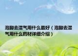 泡腳去濕氣用什么最好（泡腳去濕氣用什么藥材詳細(xì)介紹）