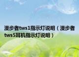 漫步者tws1指示燈說明（漫步者tws5耳機指示燈說明）