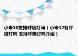 小米10支持呼吸燈嗎（小米12有呼吸燈嗎 支持呼吸燈嗎介紹）