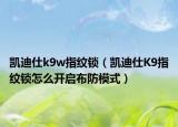 凱迪仕k9w指紋鎖（凱迪仕K9指紋鎖怎么開啟布防模式）