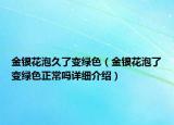 金銀花泡久了變綠色（金銀花泡了變綠色正常嗎詳細(xì)介紹）