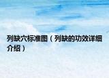 列缺穴標準圖（列缺的功效詳細介紹）