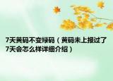 7天黃碼不變綠碼（黃碼未上報(bào)過(guò)了7天會(huì)怎么樣詳細(xì)介紹）