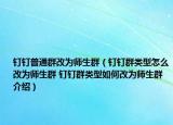 釘釘普通群改為師生群（釘釘群類型怎么改為師生群 釘釘群類型如何改為師生群介紹）