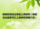 核酸檢測(cè)沒(méi)出來(lái)能上高鐵嗎（核酸沒(méi)出結(jié)果可以上高鐵嗎詳細(xì)介紹）