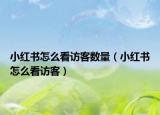 小紅書怎么看訪客數(shù)量（小紅書怎么看訪客）