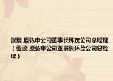 張琰 原弘申公司董事長環(huán)茂公司總經(jīng)理（張琰 原弘申公司董事長環(huán)茂公司總經(jīng)理）