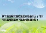 腋下溫度跟耳溫槍溫度標準是什么（可以用耳溫槍測量腋下溫度嗎詳細介紹）