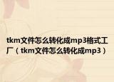 tkm文件怎么轉(zhuǎn)化成mp3格式工廠（tkm文件怎么轉(zhuǎn)化成mp3）