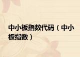 中小板指數(shù)代碼（中小板指數(shù)）