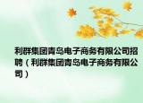 利群集團青島電子商務有限公司招聘（利群集團青島電子商務有限公司）