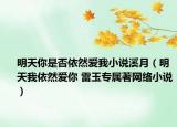 明天你是否依然愛我小說溪月（明天我依然愛你 雷玉專屬著網(wǎng)絡(luò)小說）