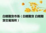 白糖期貨市場(chǎng)（白糖期貨 白糖期貨交易場(chǎng)所）